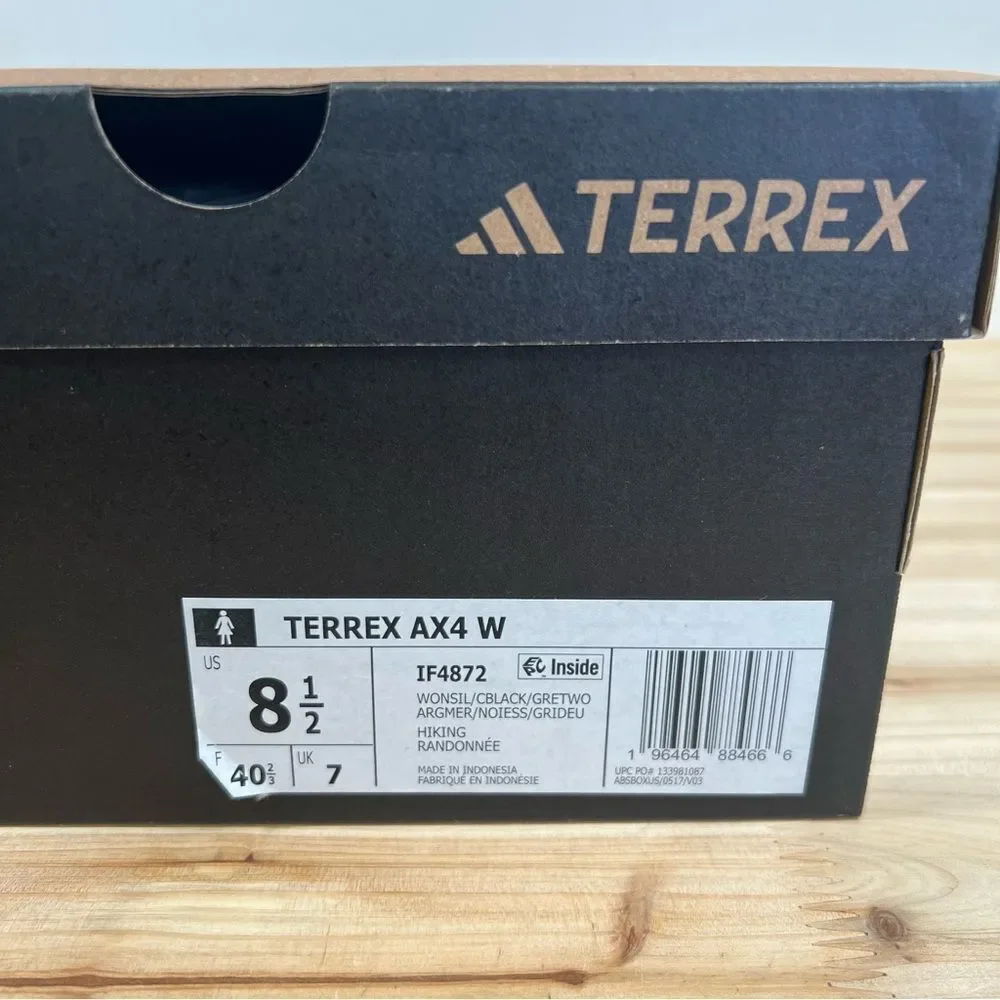 NEW Adidas Terrex AX4 hiking shoes trial running womens 8.5 wonder silver black - Picture 11 of 11